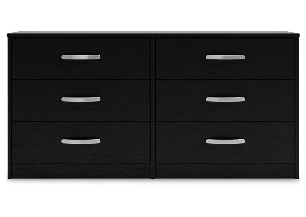 Finch Queen Panel Headboard and Dresser front view