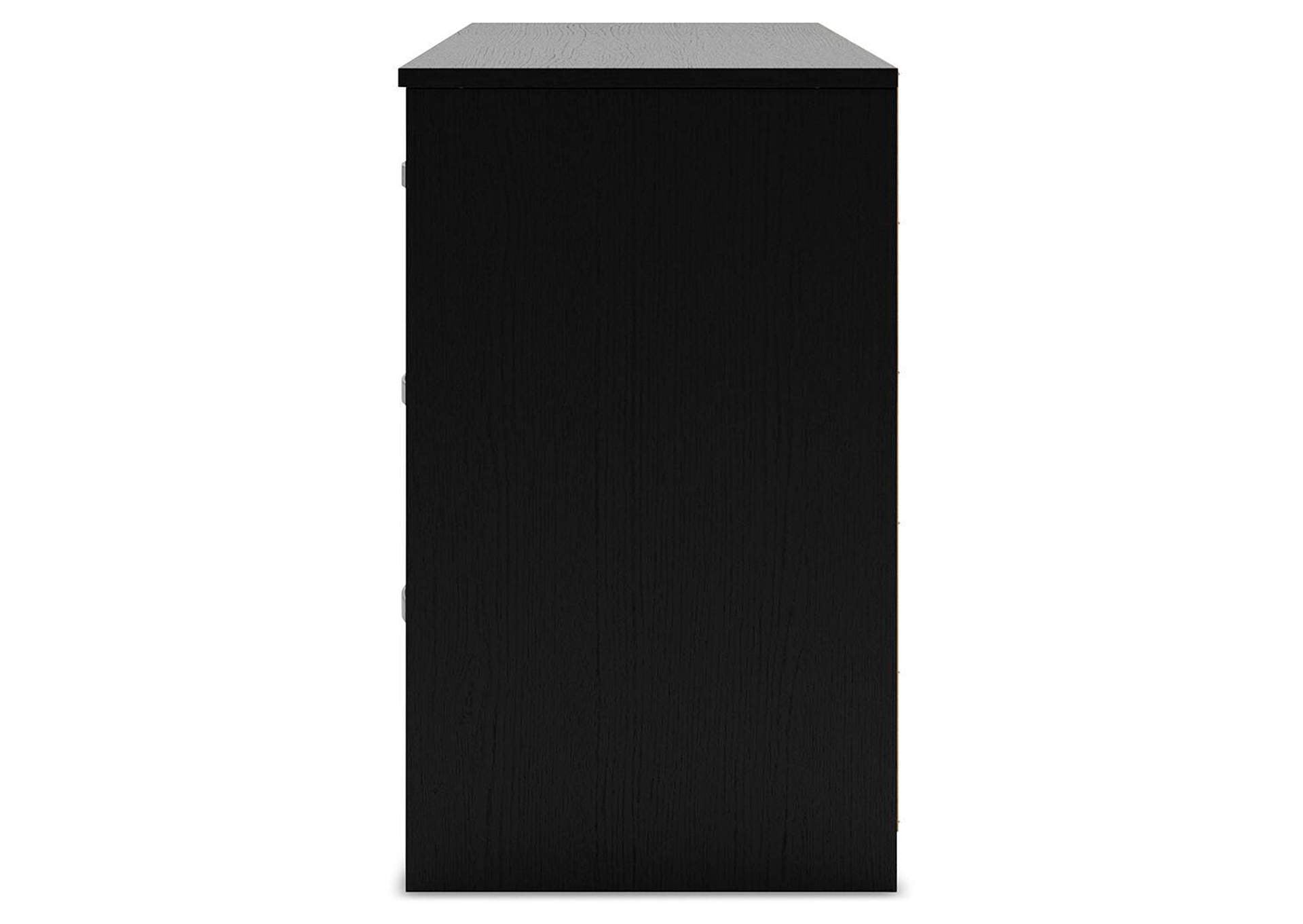 Finch Queen Panel Headboard and Dresser side view
