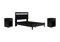 Finch Queen Panel Platform Bed and 2 Nightstands