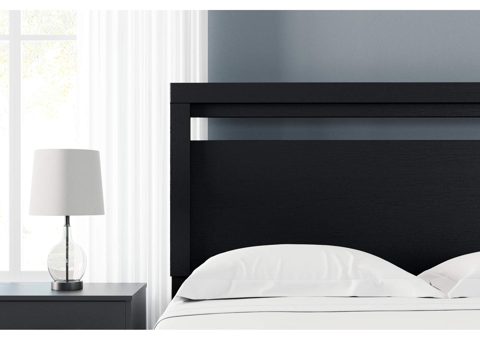 Finch Queen Panel Headboard and Dresser detail