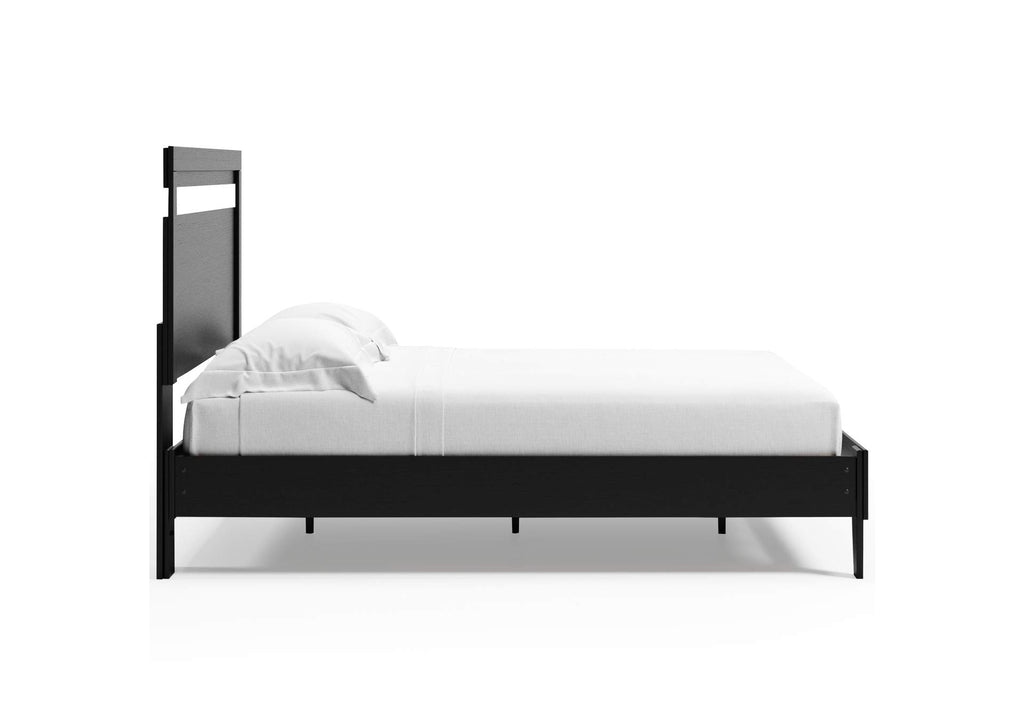 Finch Queen Panel Platform Bed with Dresser, Chest and 2 Nightstands side view
