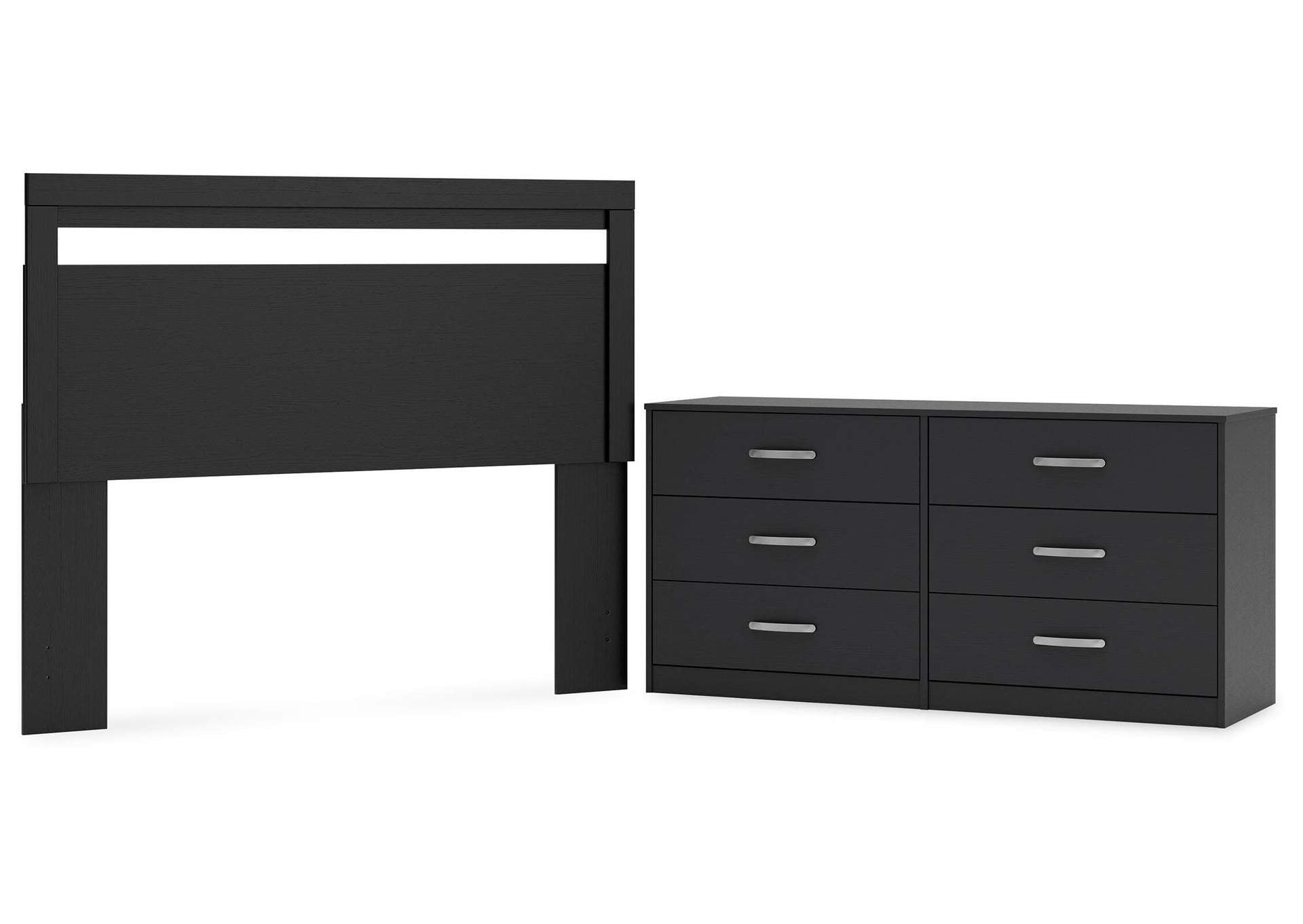 Finch Queen Panel Headboard with Dresser