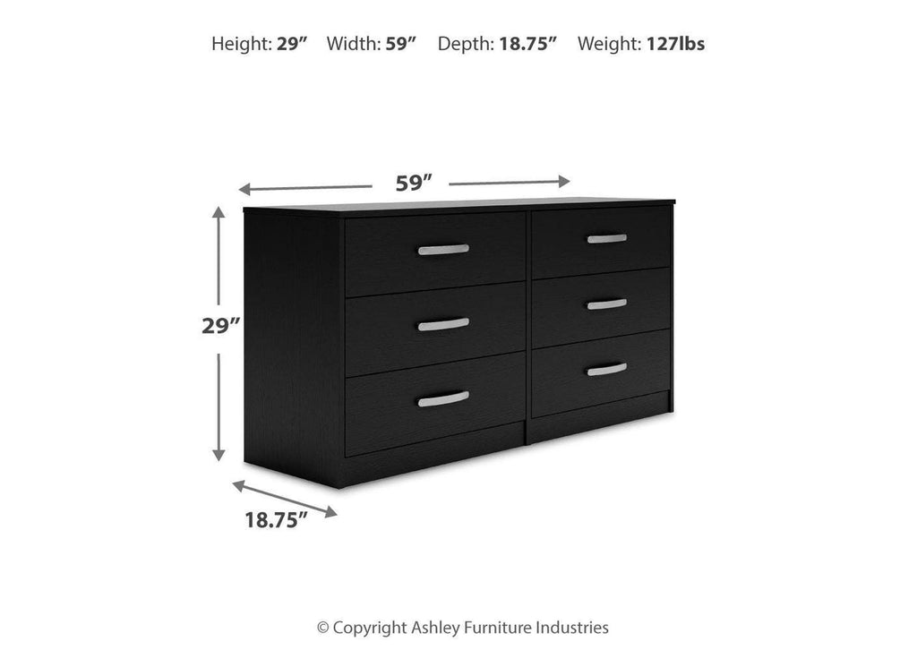 Finch Queen Platform Bed with Dresser, Chest and 2 Nightstands dimensions