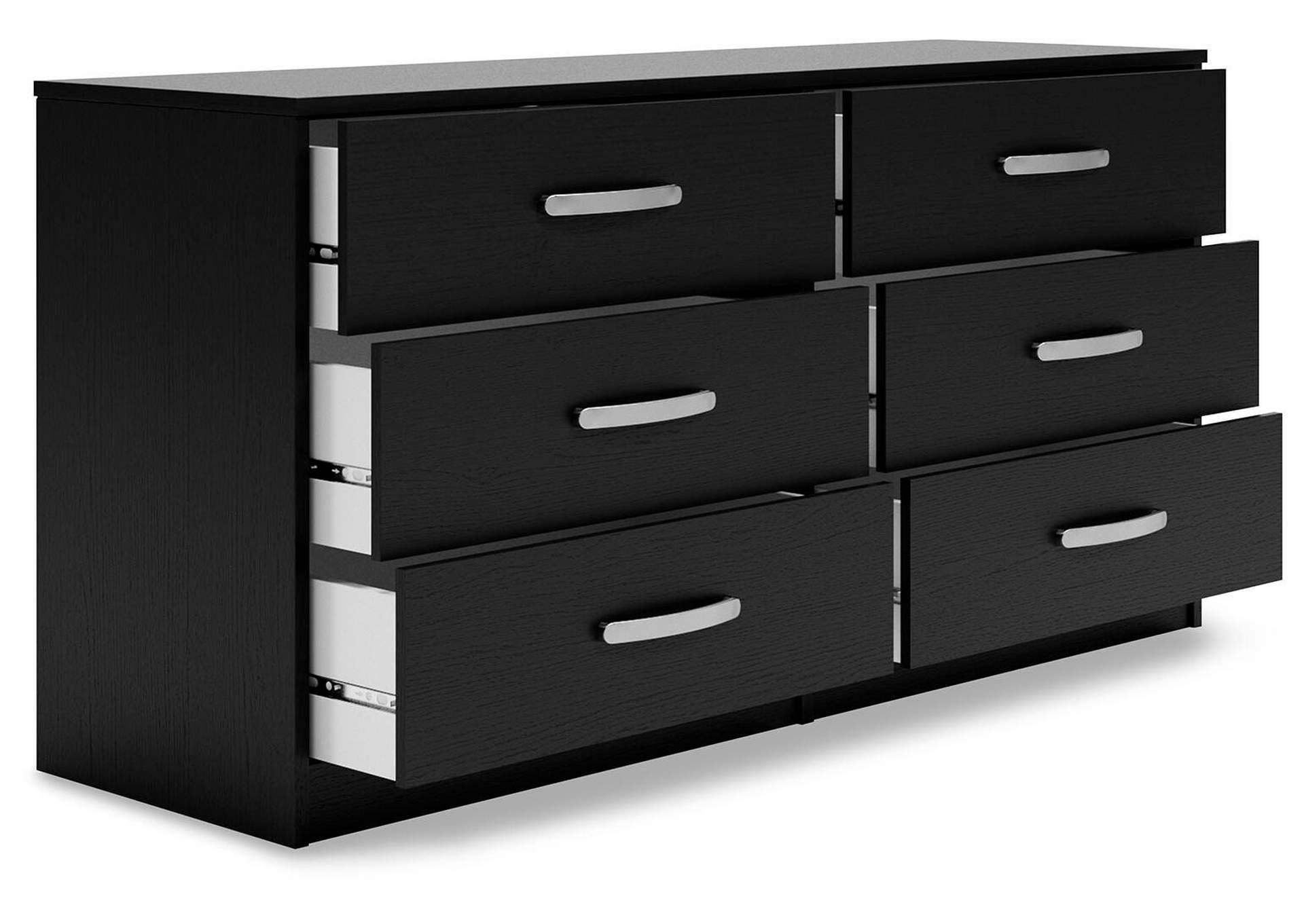 Finch Queen Platform Bed with Dresser and Chest angled view