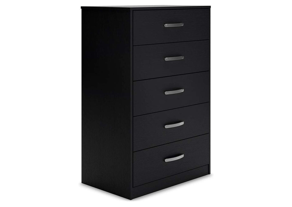 Finch Queen Panel Headboard with Dresser, Chest and 2 Nightstands angled view