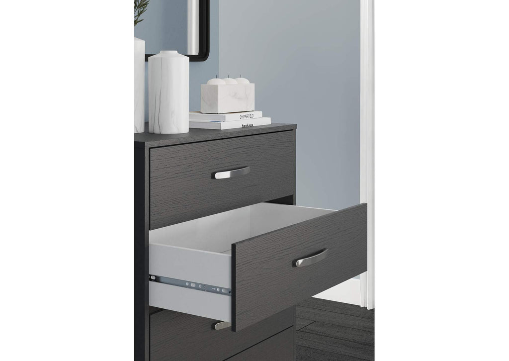 Finch Queen Platform Bed with Dresser, Chest and 2 Nightstands detail