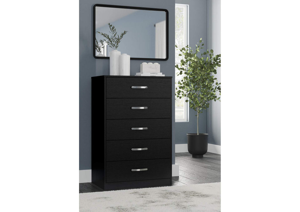 Finch Queen Panel Platform Bed with Dresser, Chest and 2 Nightstands