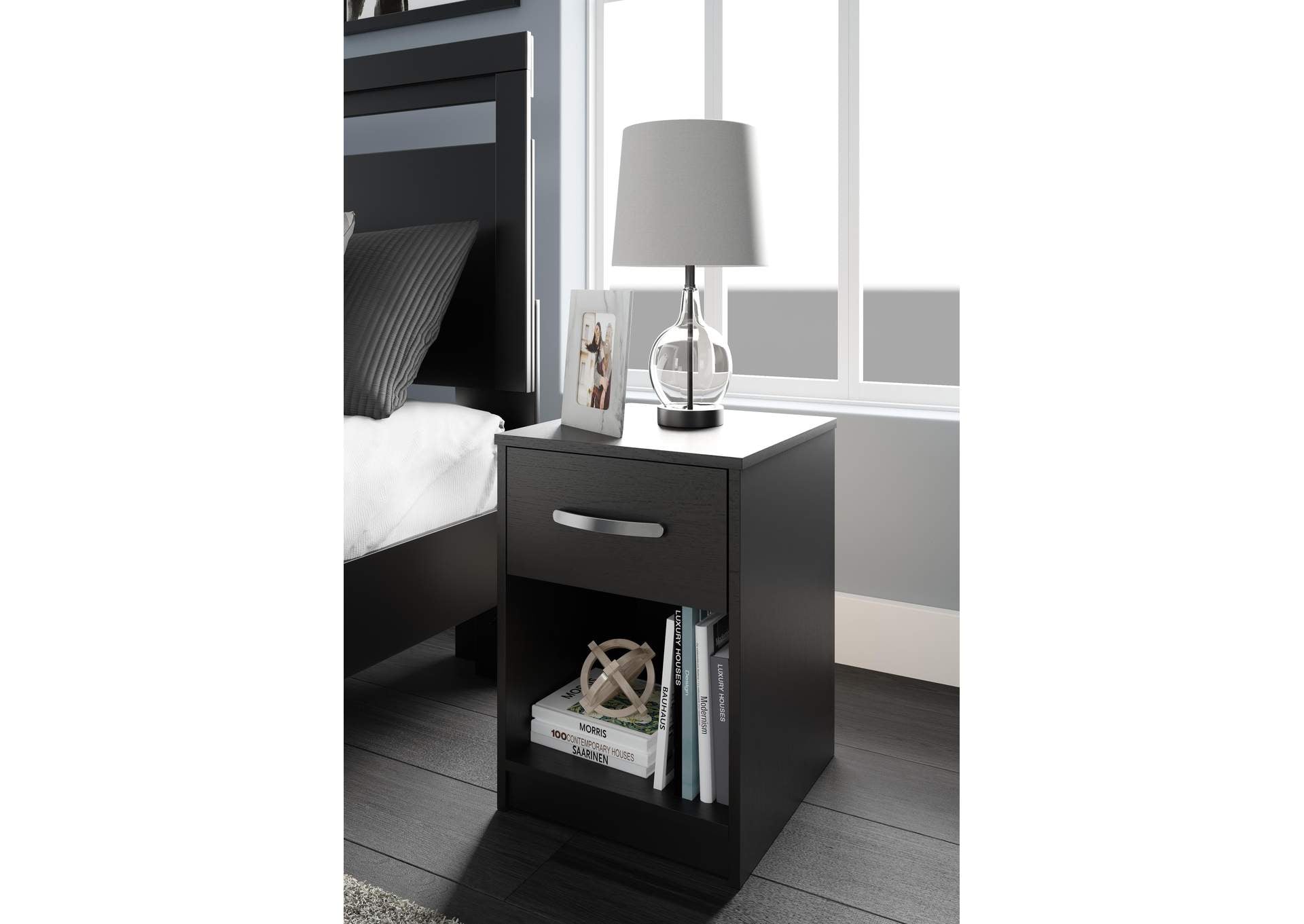 Finch Queen Platform Bed with 2 Nightstands
