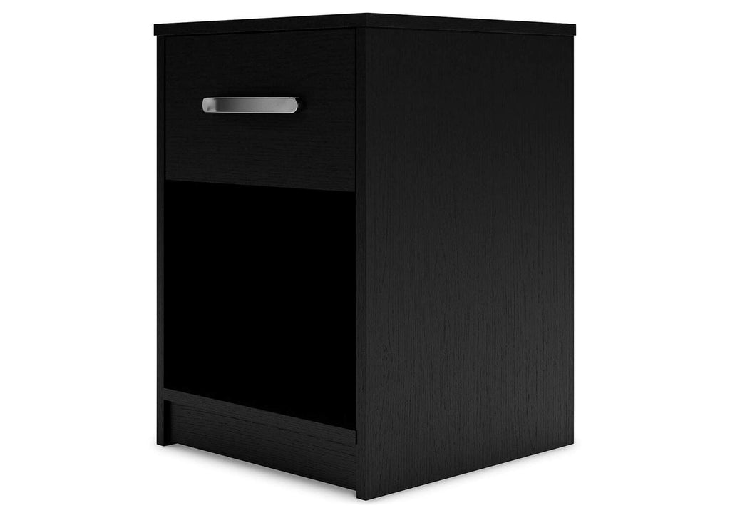 Finch Queen Panel Headboard with Dresser, Chest and Nightstand angled view