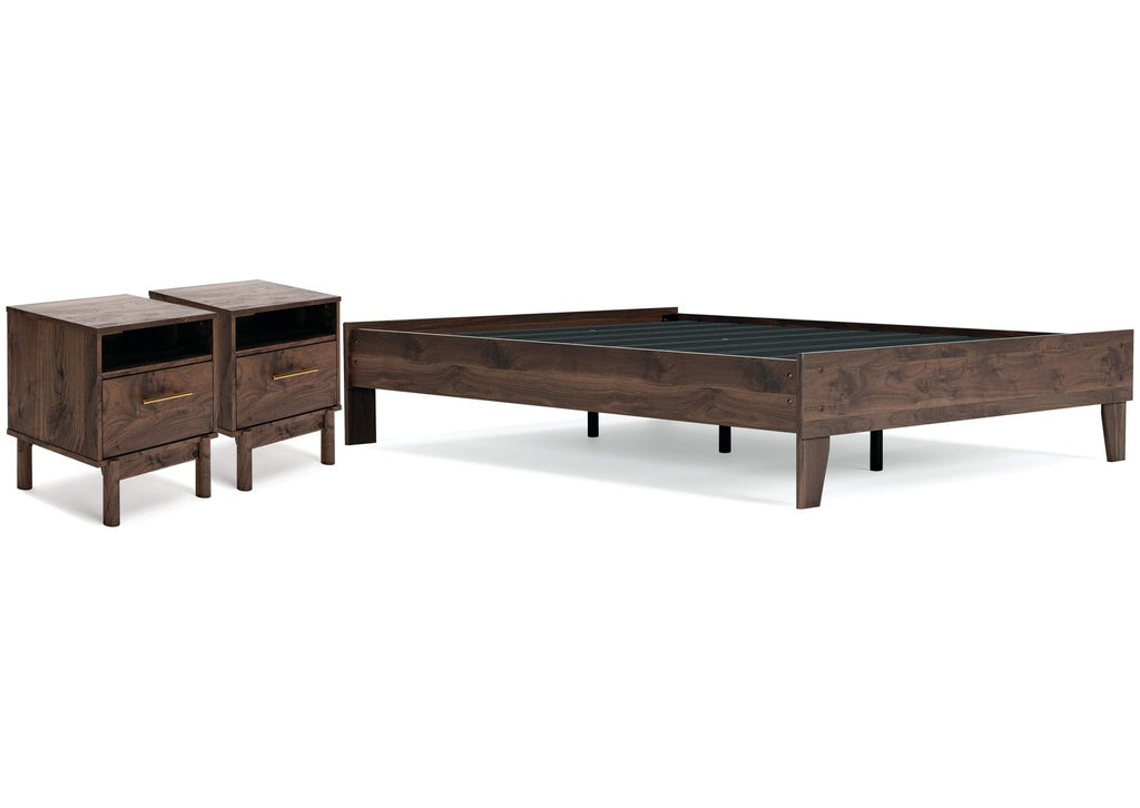 Calverson Full Platform Bed with 2 Nightstands