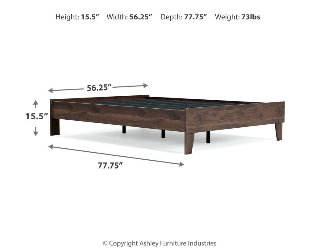Calverson Full Platform Bed in Mocha, alternate view 15