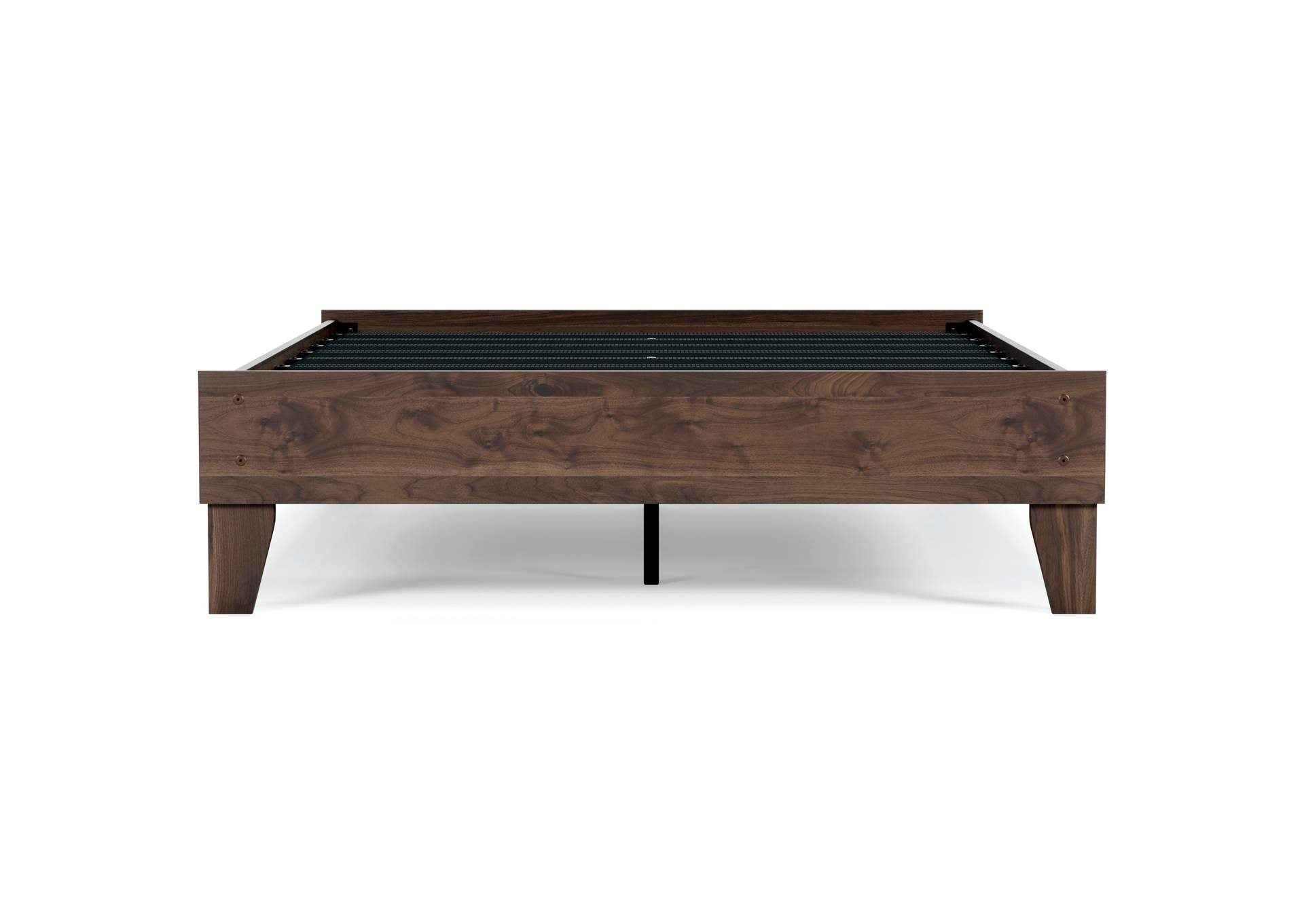 Calverson Full Platform Bed with Chime 12 Inch Plush Memory Foam Mattress front view