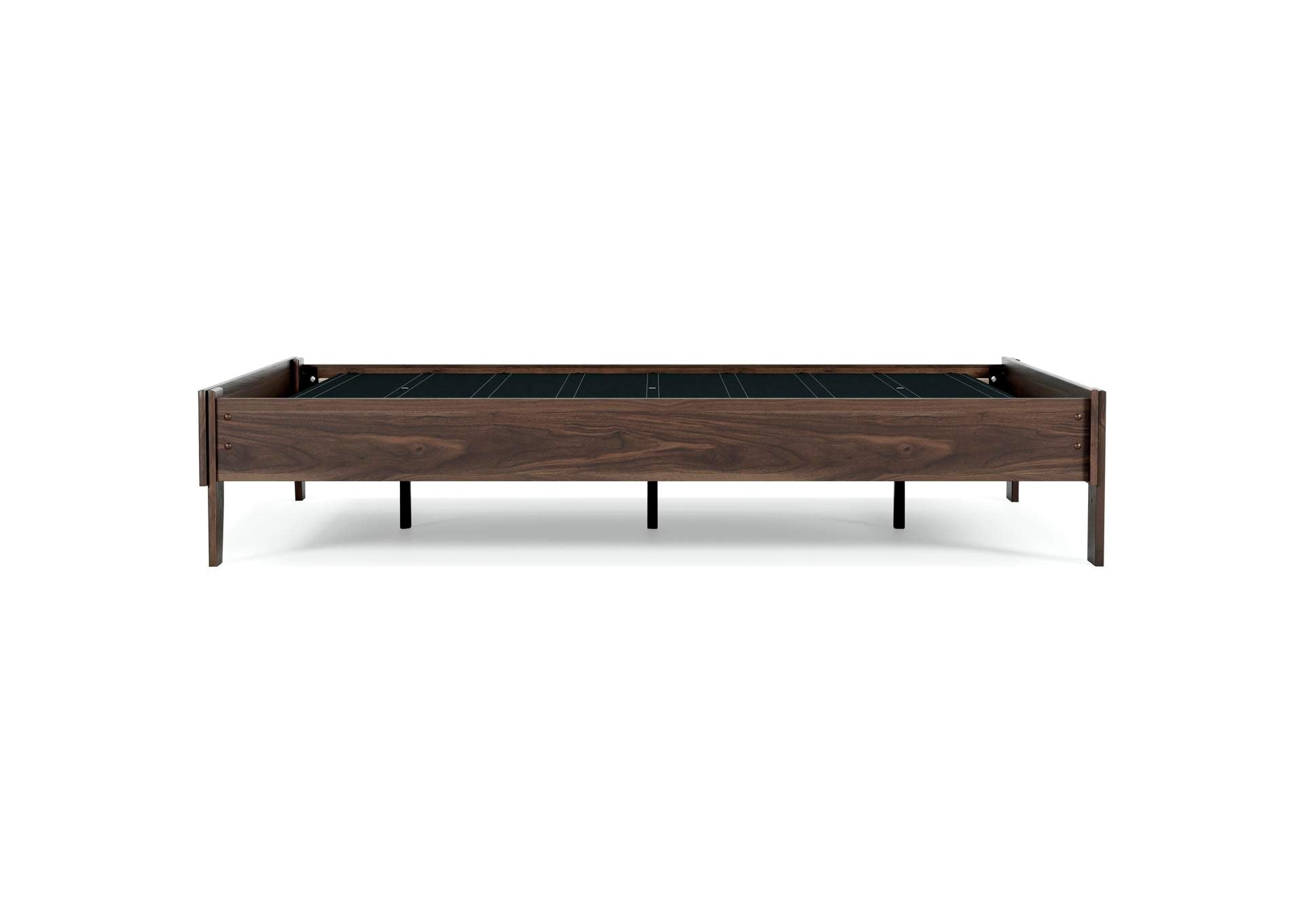 Calverson Full Platform Bed with Chime 12 Inch Plush Memory Foam Mattress side view