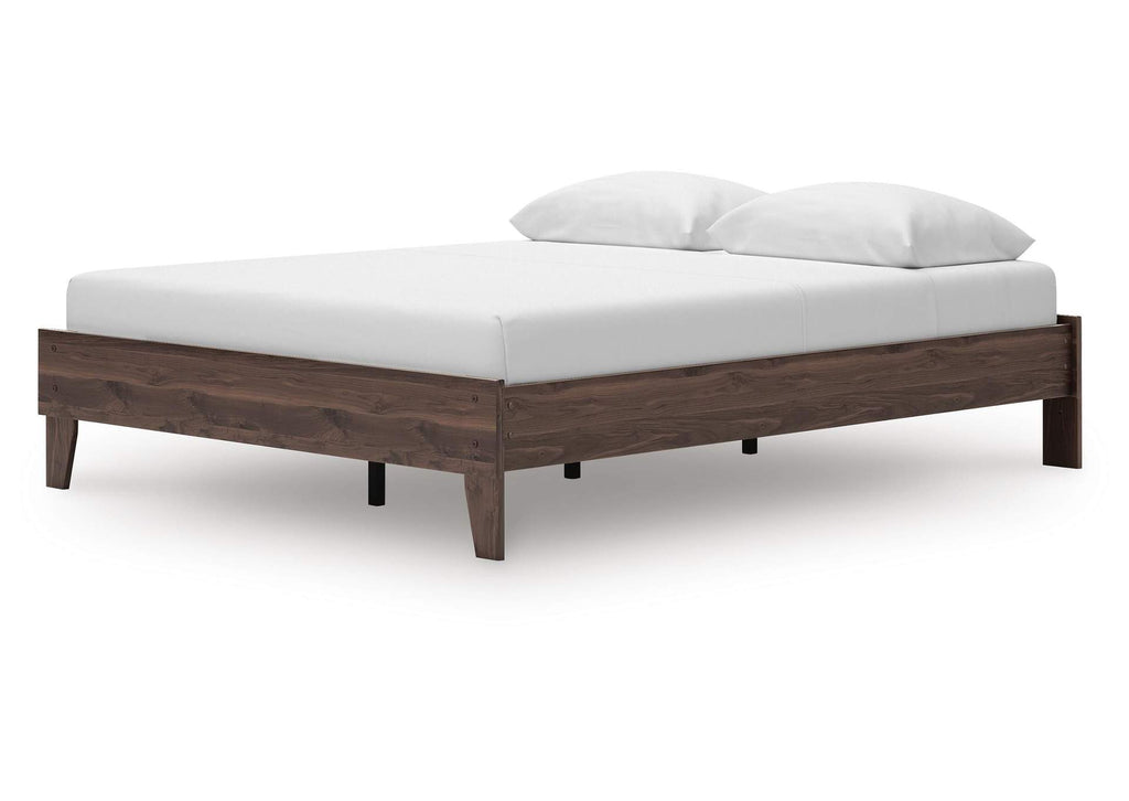 Calverson Queen Platform Bed, Dresser, Chest and 2 Nightstands angled view