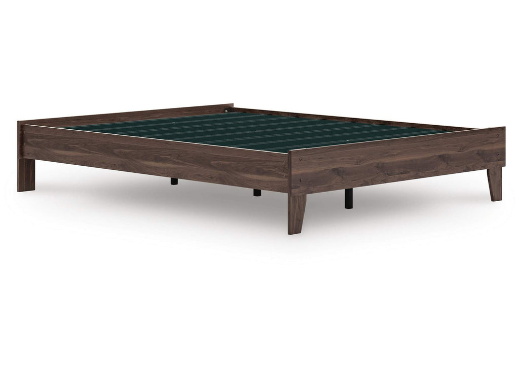 Calverson Queen Platform Bed, Dresser, Chest and 2 Nightstands angled view