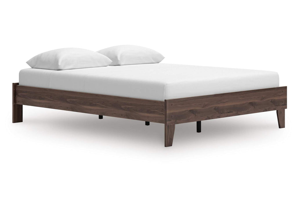 Calverson Queen Platform Bed, Dresser, Chest and 2 Nightstands angled view