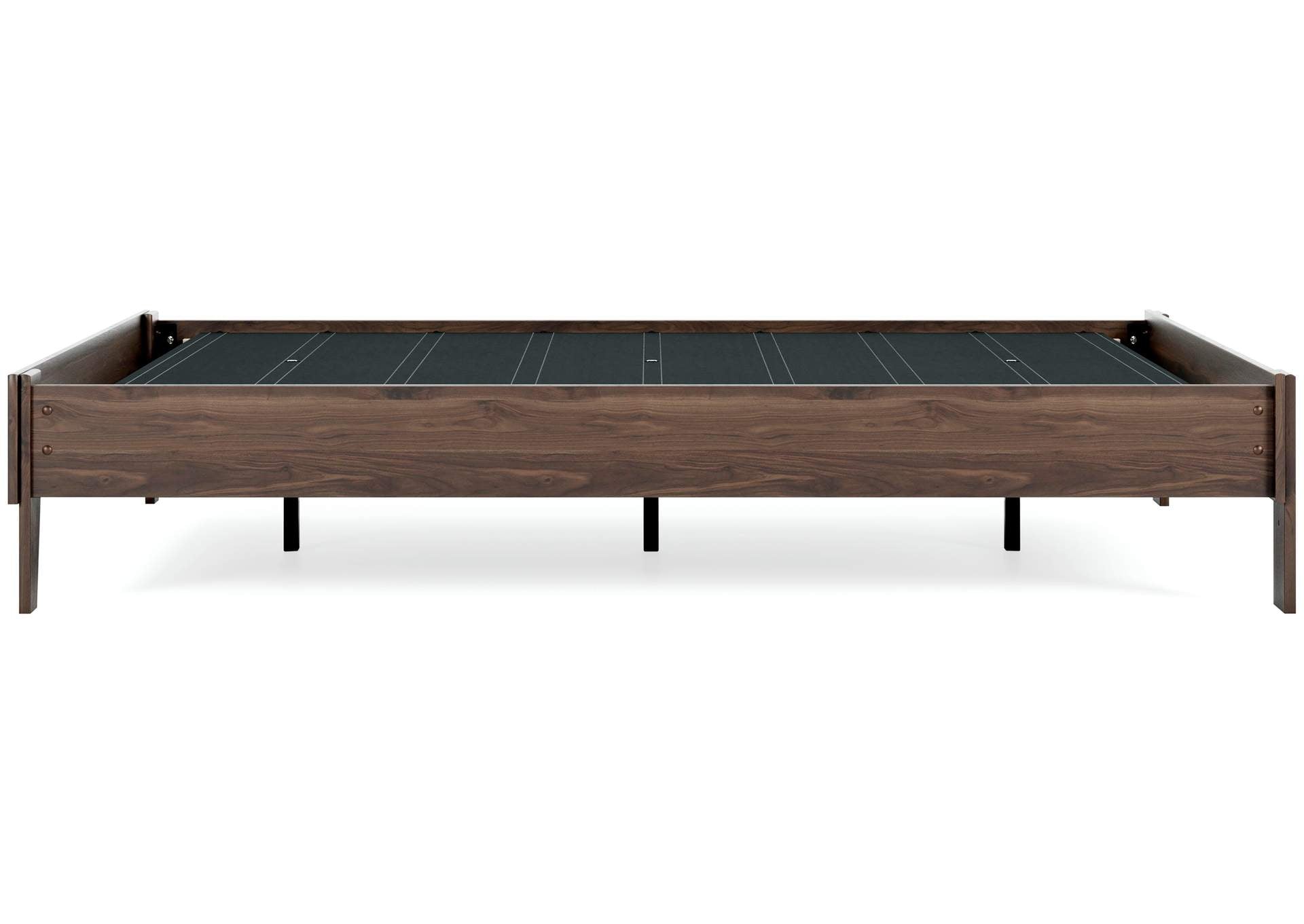Calverson Queen Platform Bed with 2 Nightstands side view