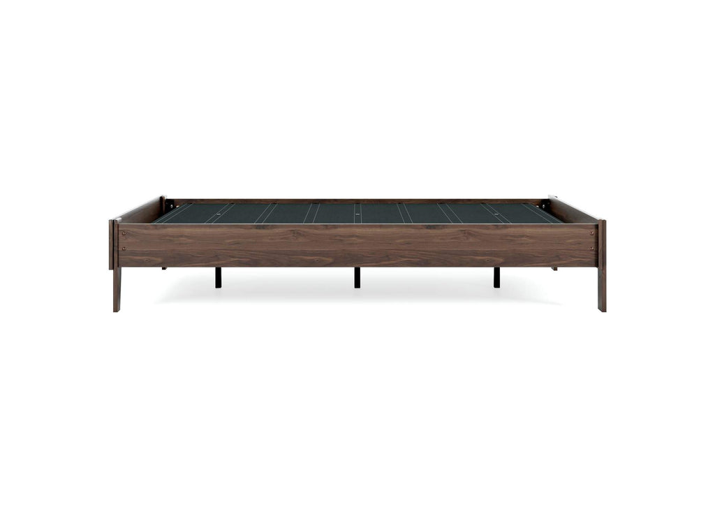 Calverson Queen Platform Bed with Chime 10 Inch Firm Memory Foam Mattress side view
