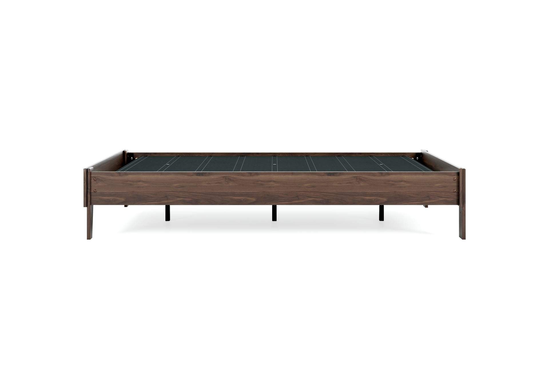 Calverson Queen Platform Bed with Chime 10 Inch Firm Memory Foam Mattress side view