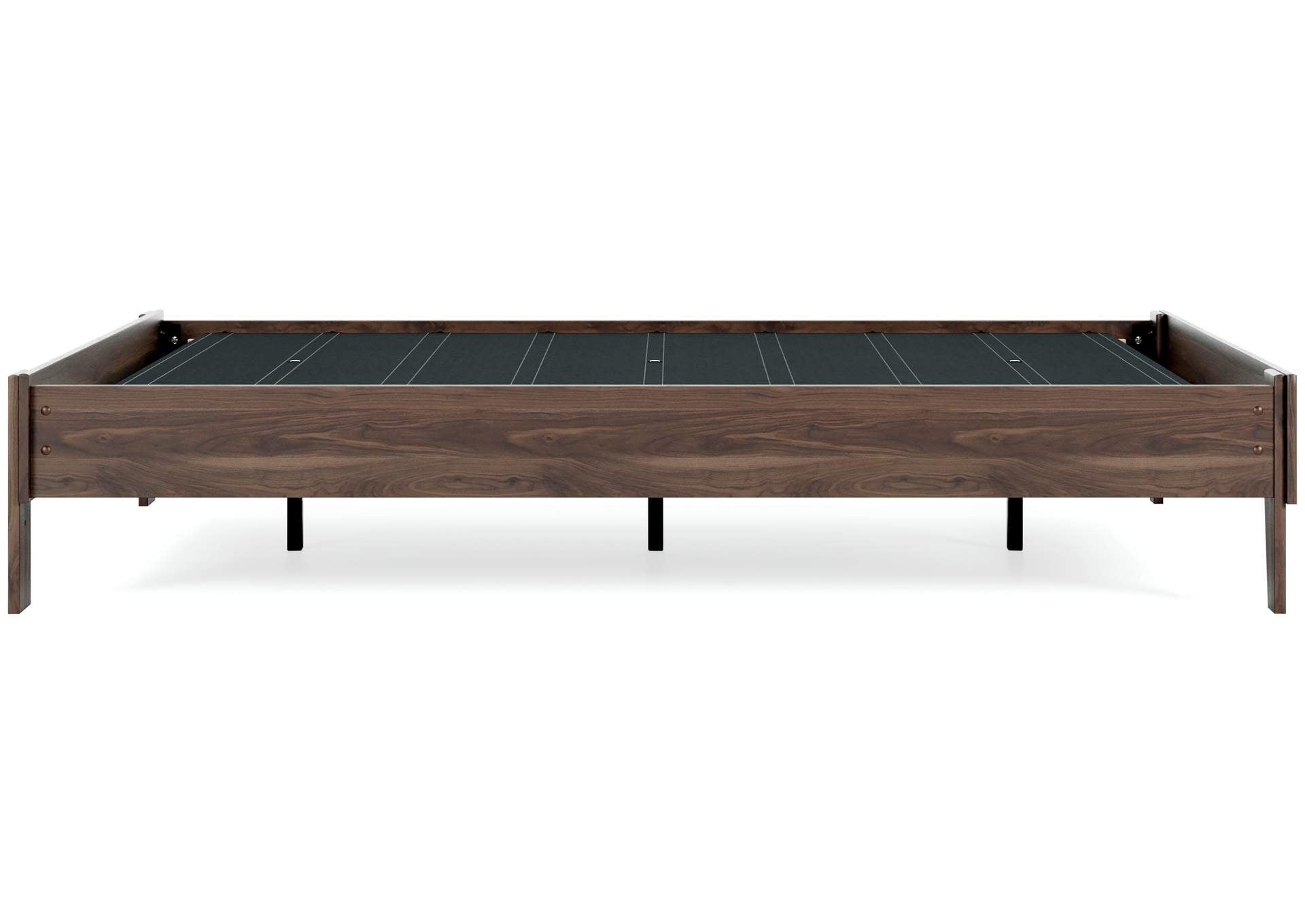 Calverson Queen Platform Bed with 2 Nightstands side view