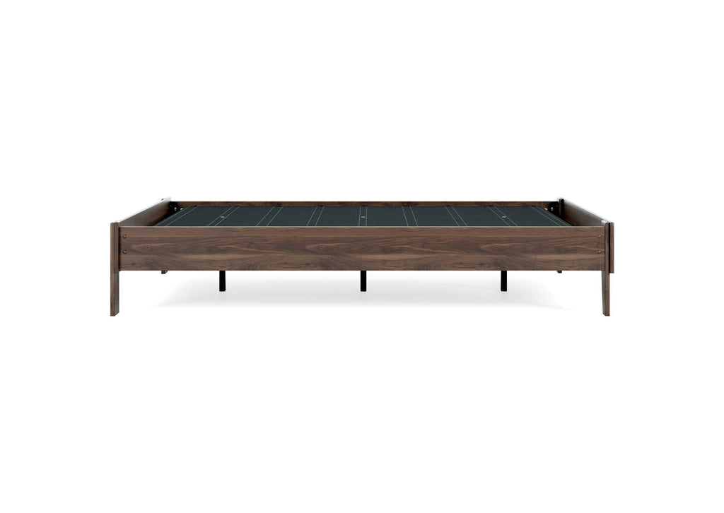 Calverson Queen Platform Bed with Chime 8 Inch Firm Innerspring Mattress side view