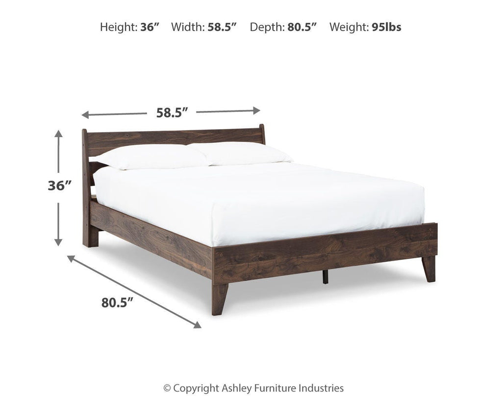 Calverson Full Panel Platform Bed in Mocha, alternate view 5