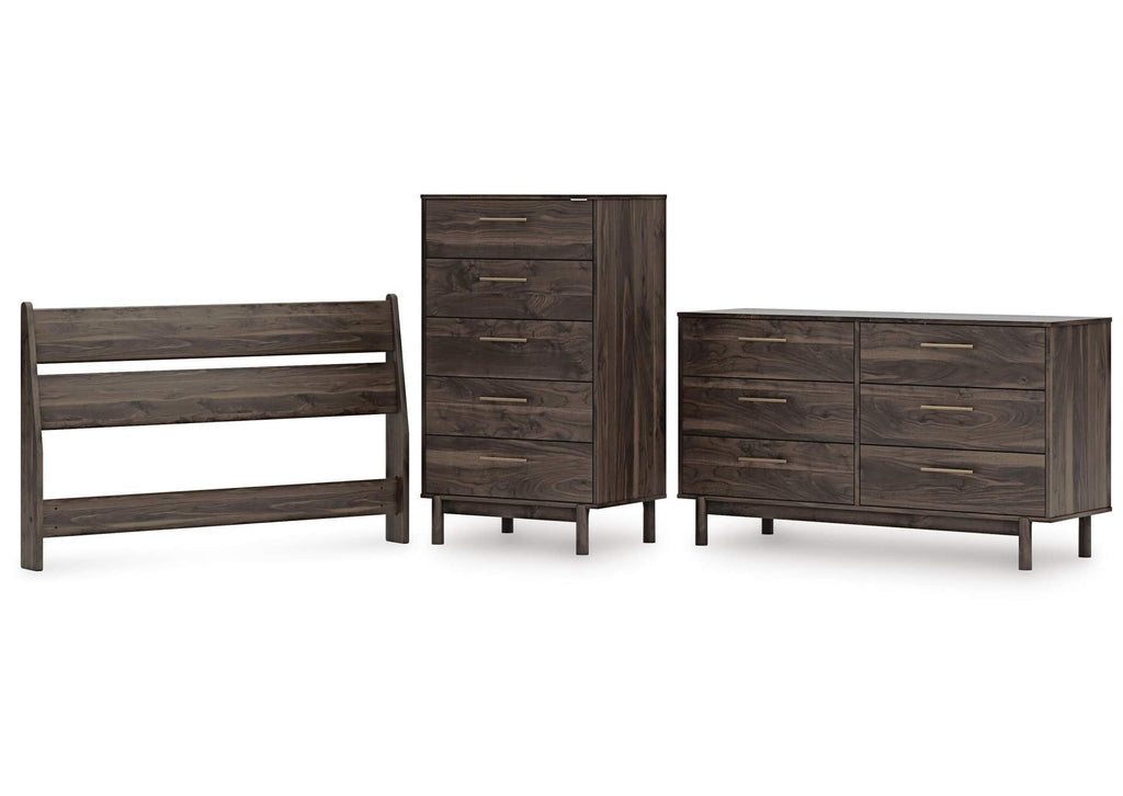 Calverson Full Panel Headboard, Dresser and Chest