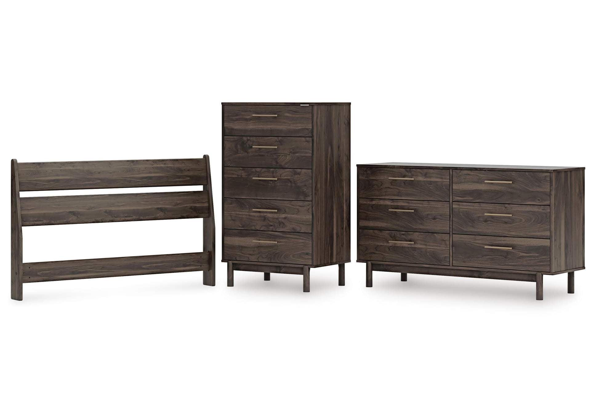 Calverson Full Panel Headboard, Dresser and Chest
