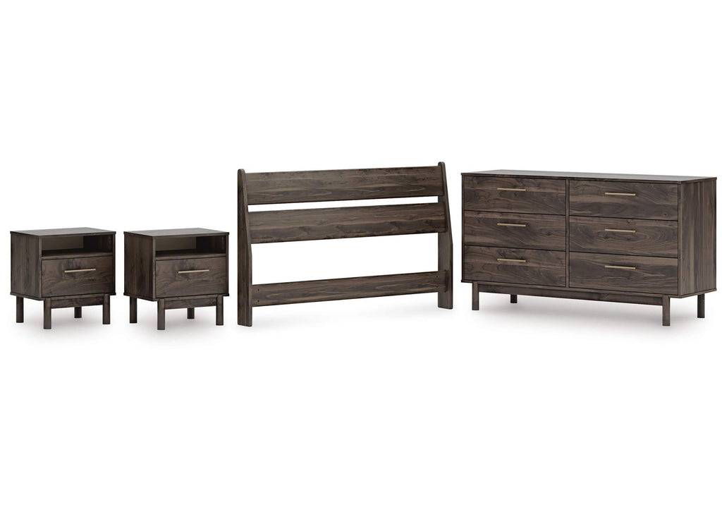 Calverson Full Panel Headboard, Dresser and 2 Nightstands