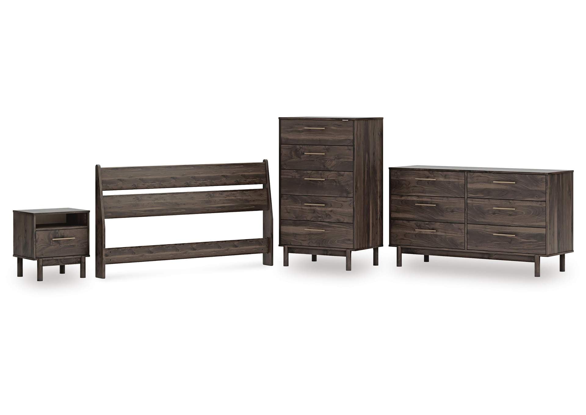 Calverson Queen Panel Headboard, Dresser, Chest and Nightstand