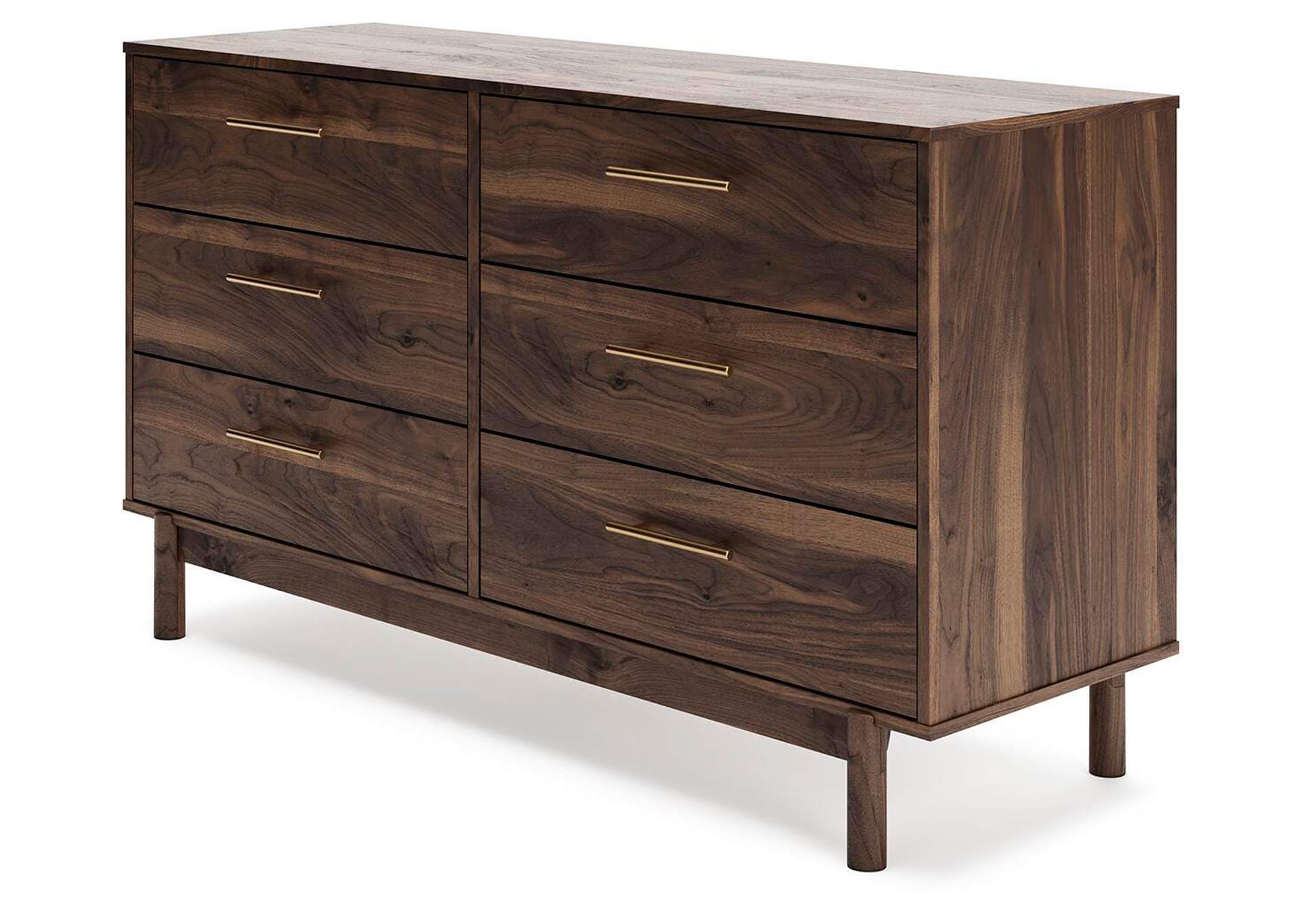 Calverson Queen Platform Bed, Dresser and 2 Nightstands angled view