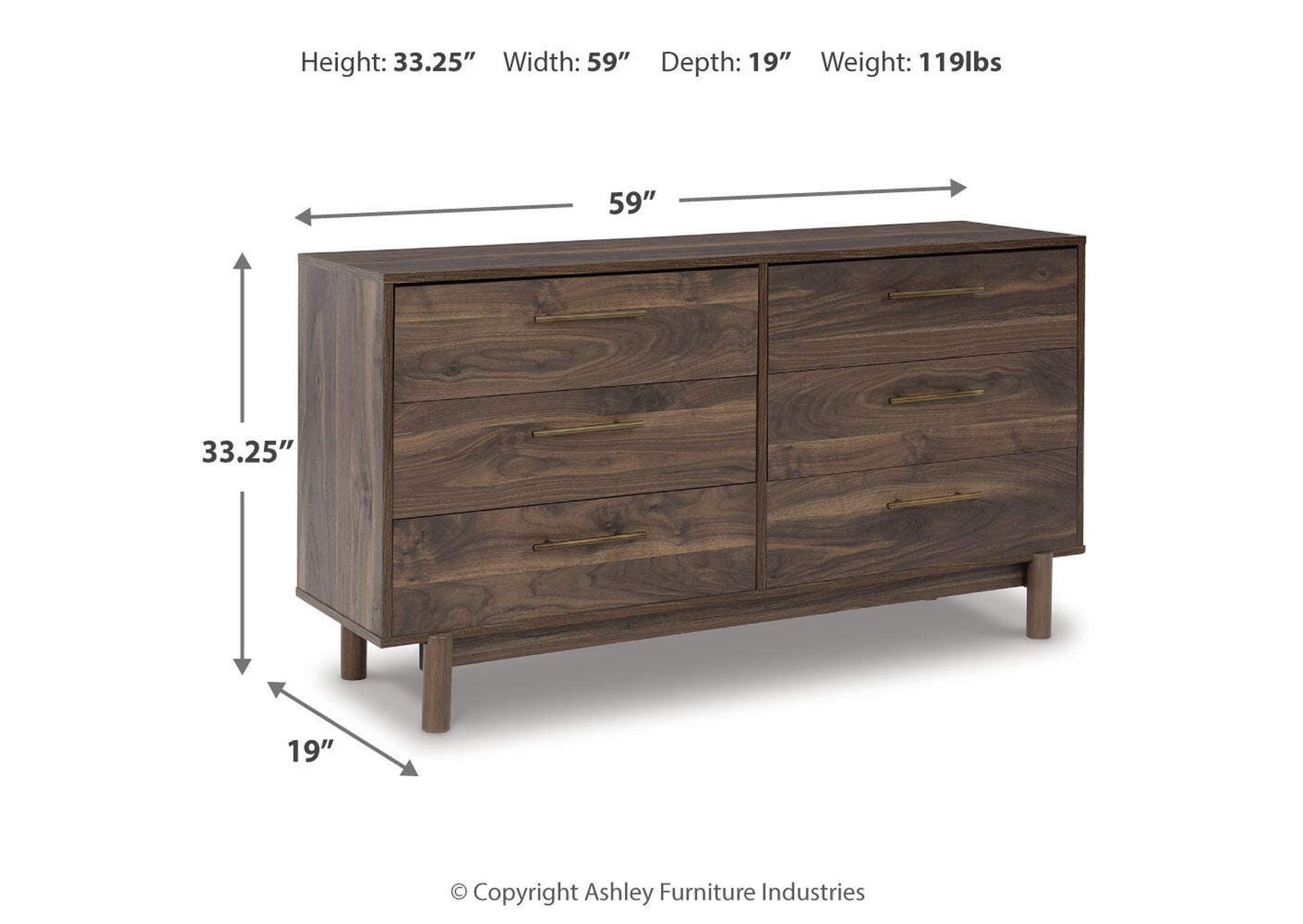 Calverson Queen Platform Bed, Dresser, Chest and Nightstand dimensions