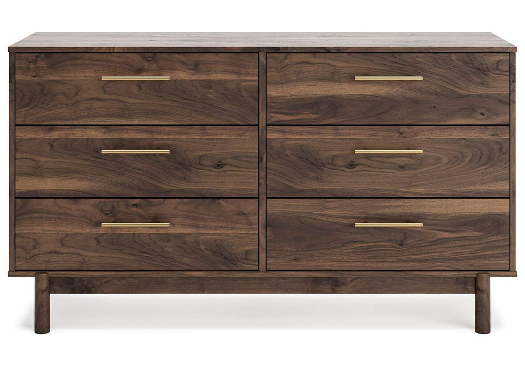 Calverson Queen Platform Bed, Dresser and 2 Nightstands front view