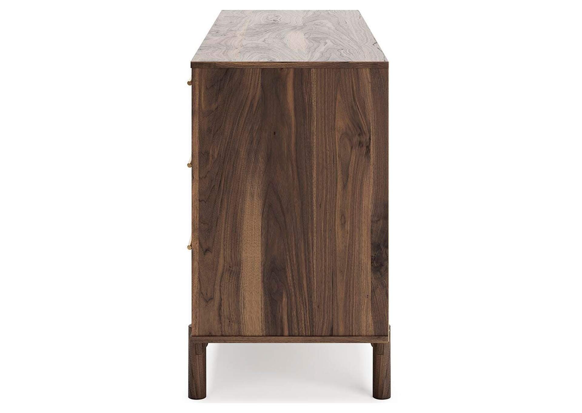Calverson Full Panel Platform Bed, Dresser and Chest side view
