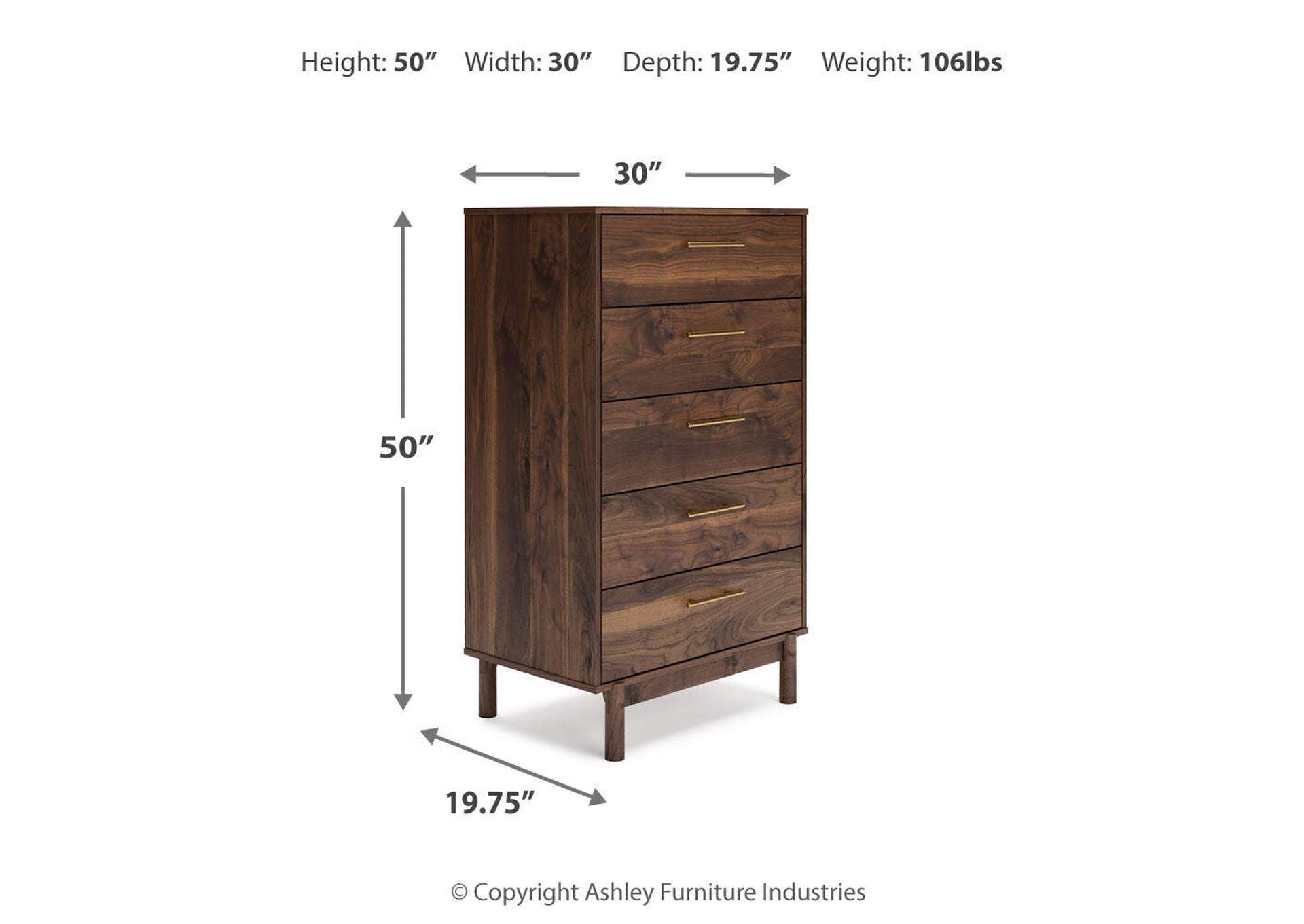 Calverson Queen Platform Bed, Dresser, Chest and 2 Nightstands dimensions