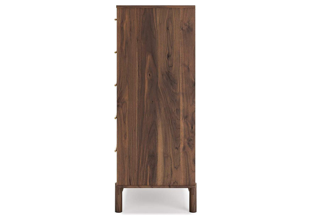 Calverson Full Panel Headboard, Dresser, Chest and 2 Nightstands side view