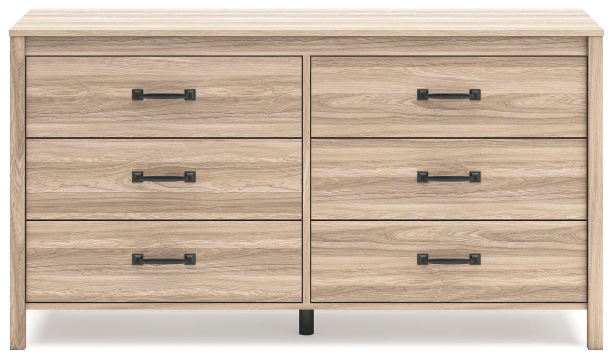 Battelle Dresser in Tan, front view