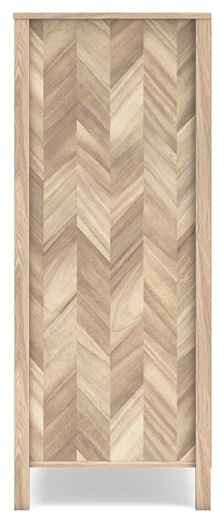 Battelle Chest of Drawers in Tan, alternate side view