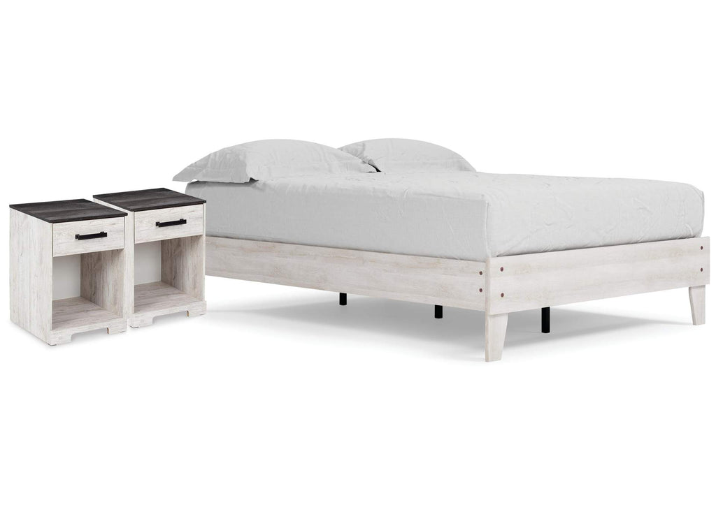 Shawburn Full Platform Bed with 2 Nightstands