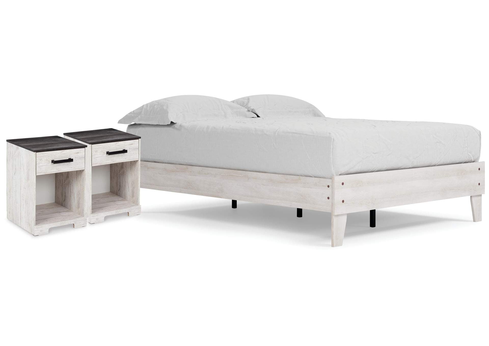Shawburn Full Platform Bed with 2 Nightstands