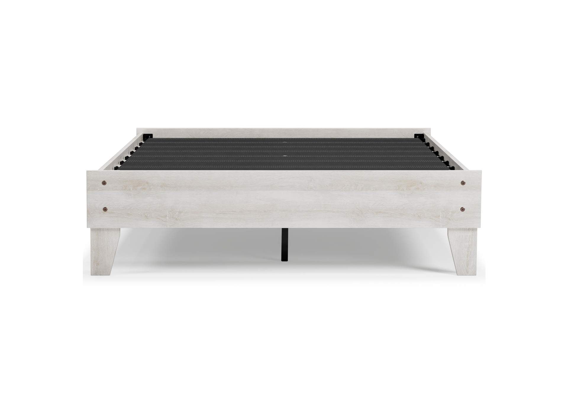 Shawburn Full Platform Bed with Chime 8 Inch Firm Innerspring Mattress front view