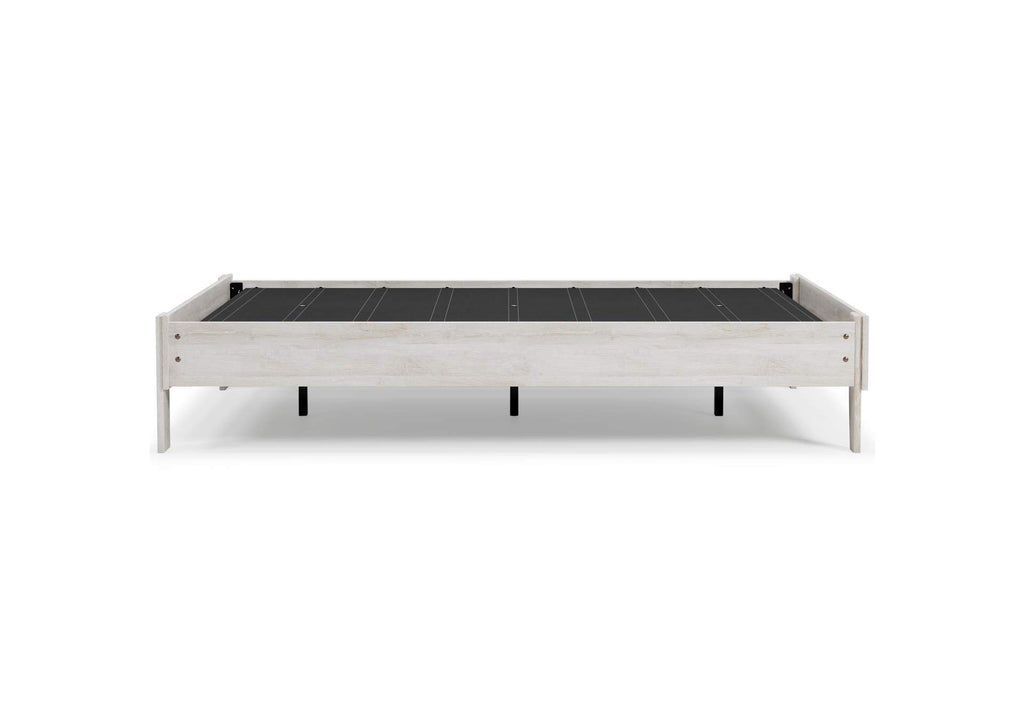 Shawburn Full Platform Bed with Chime 8 Inch Firm Innerspring Mattress side view