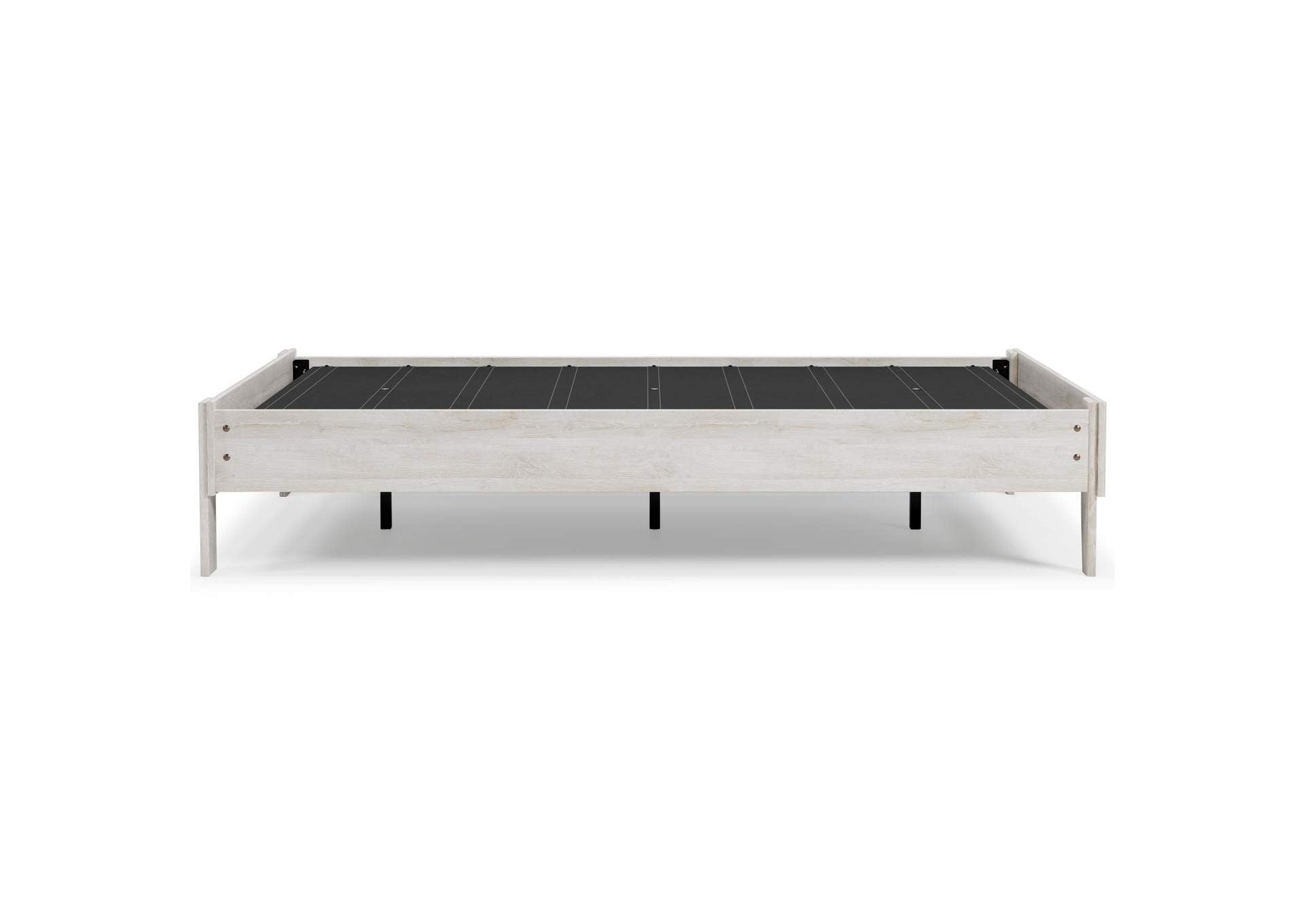 Shawburn Full Platform Bed with Chime 8 Inch Firm Innerspring Mattress side view