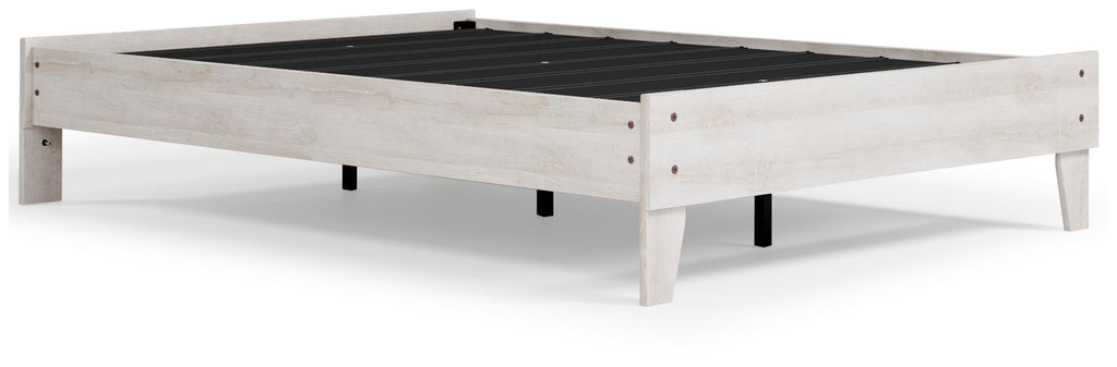 Shawburn Full Platform Bed in Whitewash, alternate view 5