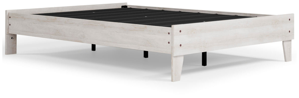 Shawburn Full Platform Bed in Whitewash, alternate view 5