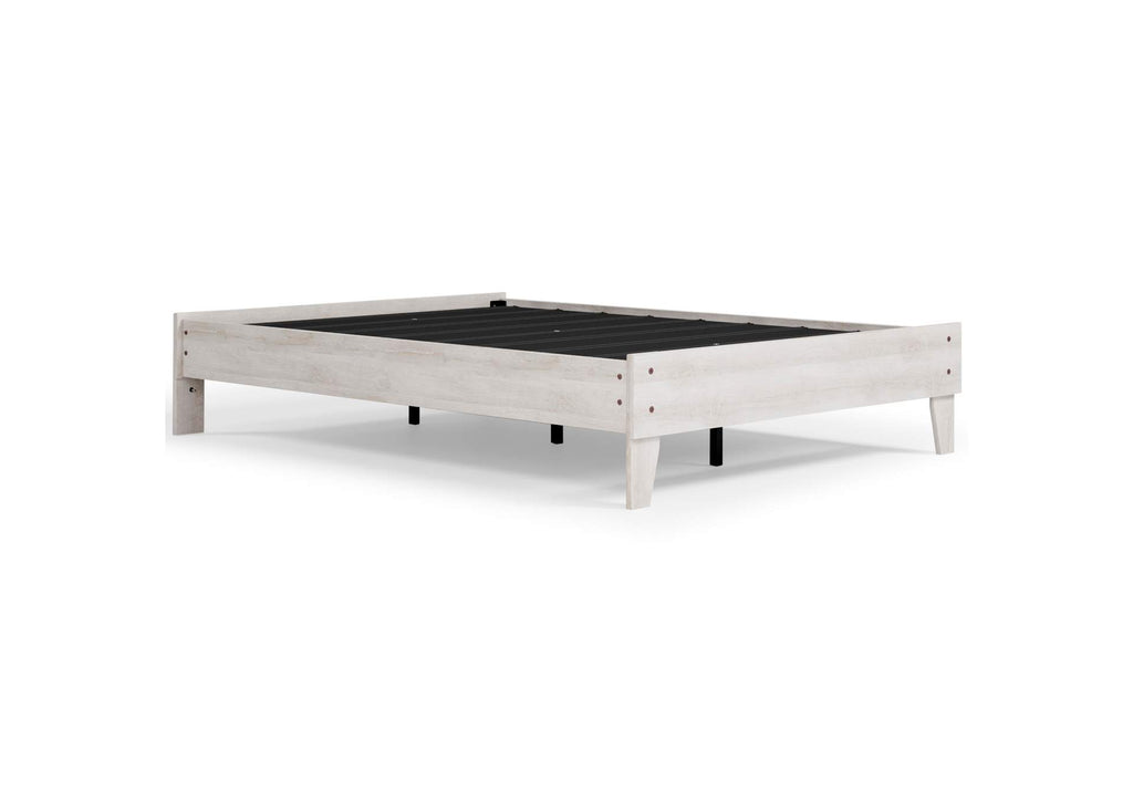 Shawburn Full Platform Bed with Chime 12 Inch Plush Hybrid Full Mattress