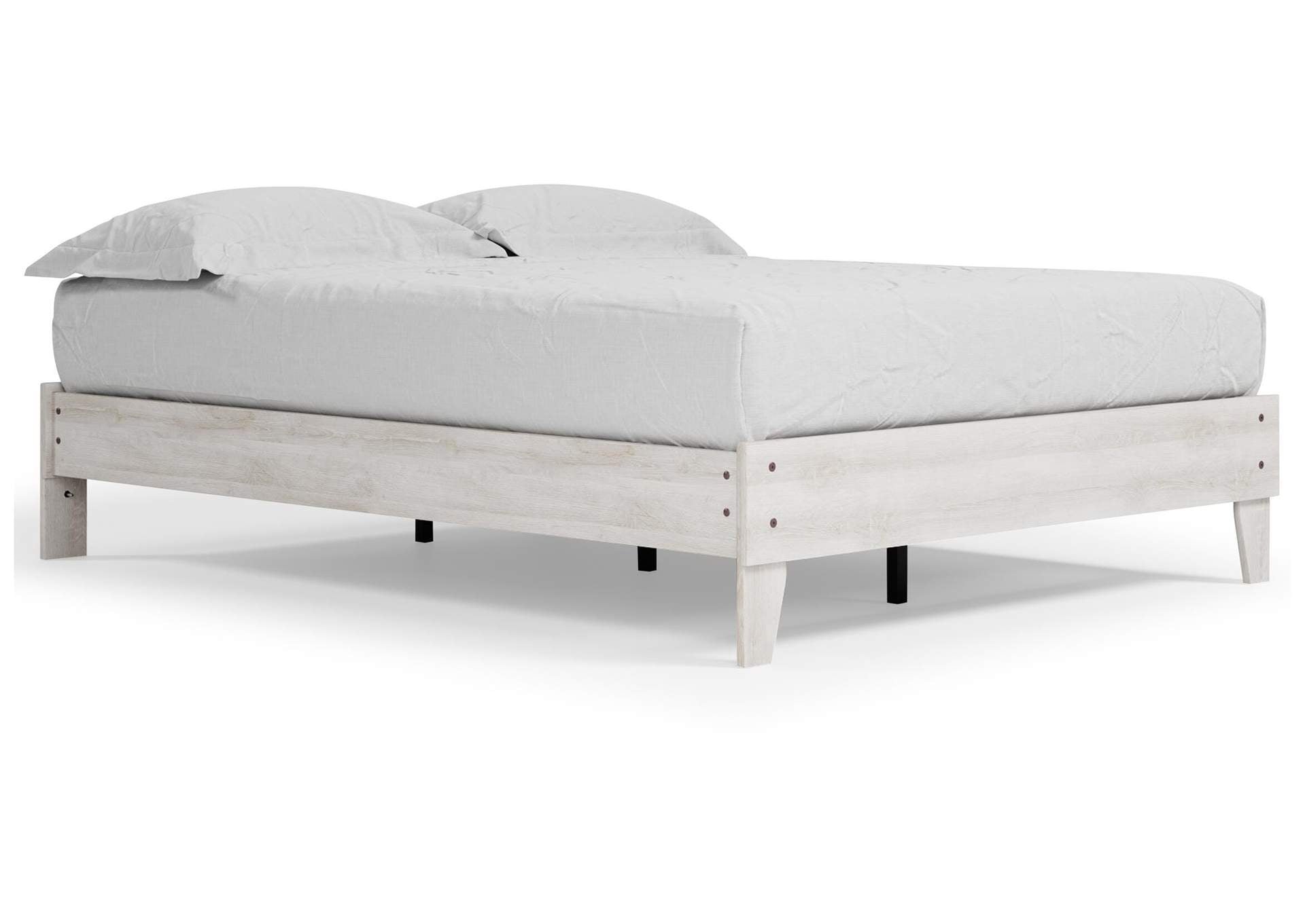 Shawburn Queen Platform Bed with Dresser angled view