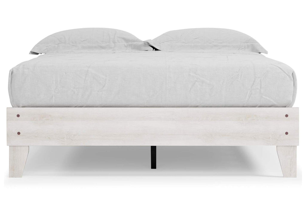 Shawburn Queen Platform Bed with Dresser and Chest front view