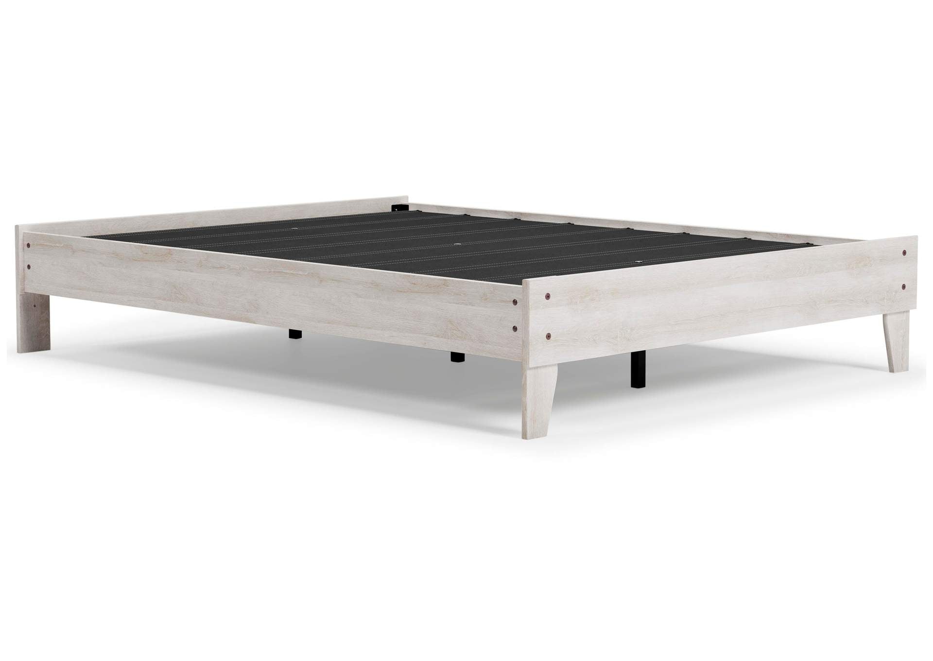 Shawburn Queen Platform Bed with Dresser and Chest angled view