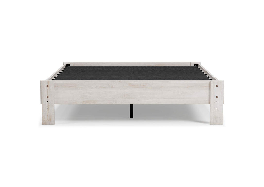 Shawburn Queen Platform Bed with Chime 8 Inch Medium Memory Foam Mattress